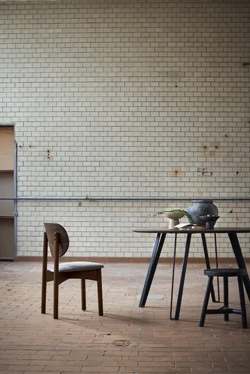 Sedia Oka - Rovere oliato scuro, grey - MUUBS