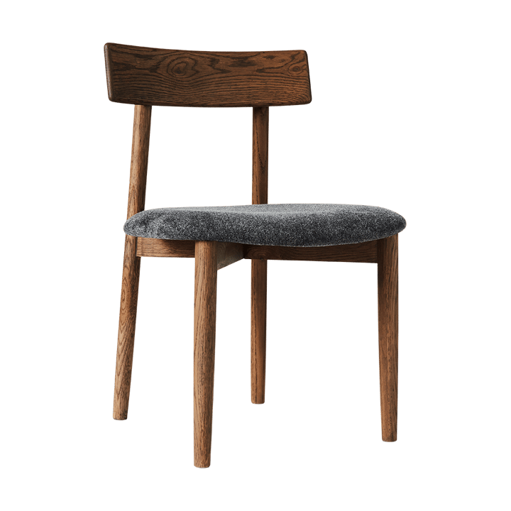 Sedia Tetra con sedile, Tessuto color granito-mörkoljad ek MUUBS