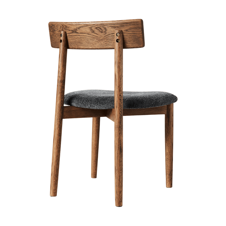 Sedia Tetra con sedile, Tessuto color granito-mörkoljad ek MUUBS