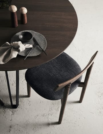 Sedia Tetra con sedile - Tessuto color granito-mörkoljad ek - MUUBS