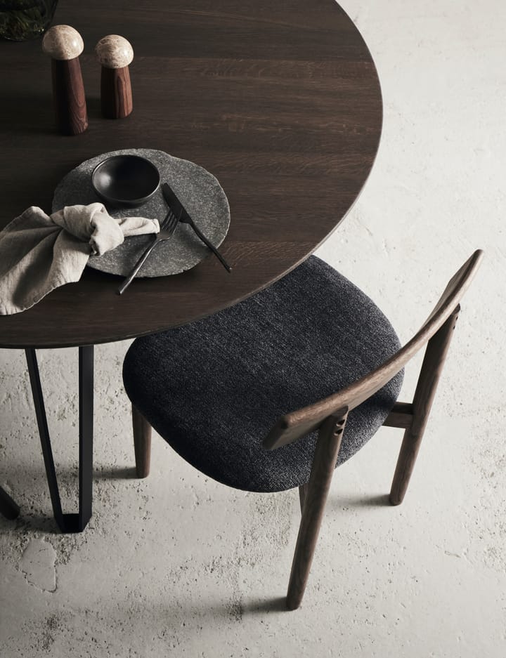 Sedia Tetra con sedile, Tessuto color granito-mörkoljad ek MUUBS