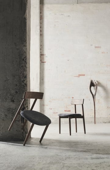 Sedia Tetra con sedile - Tessuto color granito-mörkoljad ek - MUUBS