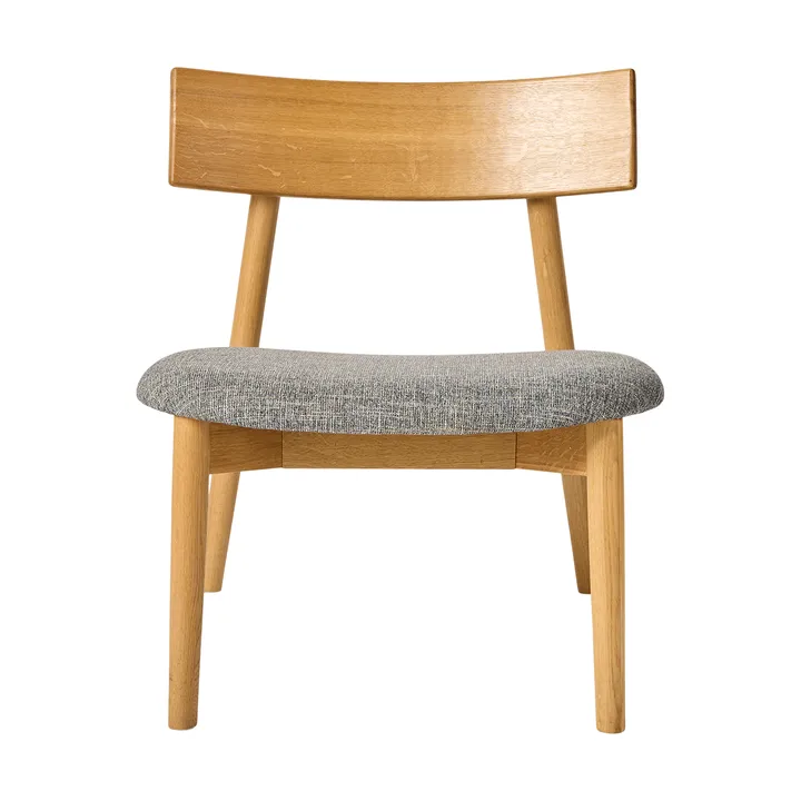 Tetra lounge chair - Tessuto color cemento–rovere oliato naturale - MUUBS