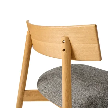 Tetra lounge chair - Tessuto color cemento–rovere oliato naturale - MUUBS