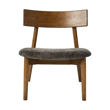 Tetra lounge chair - Tessuto color granito-rovere oliato scuro - MUUBS