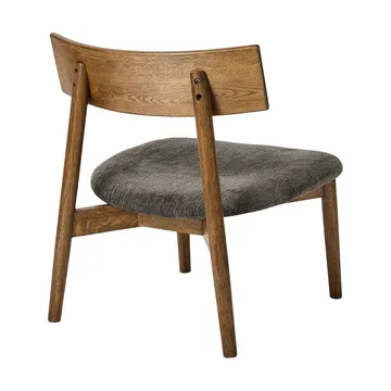 Tetra lounge chair - Tessuto color granito-rovere oliato scuro - MUUBS