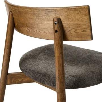 Tetra lounge chair - Tessuto color granito-rovere oliato scuro - MUUBS
