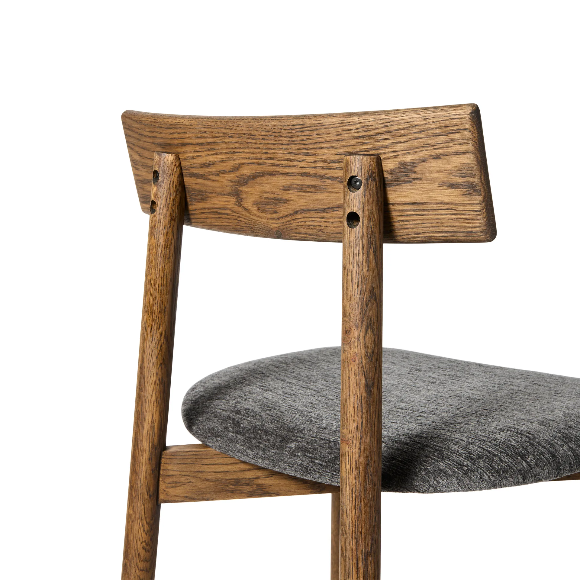 Tetra sgabello bar_x0001_, Tessuto color granito-rovere oliato scuro MUUBS