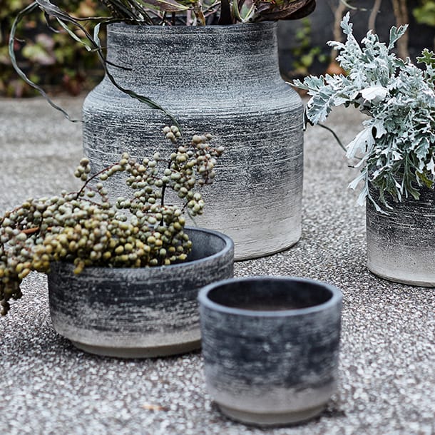 Vaso da fiori Kanji Ø 15 cm, Grigio MUUBS