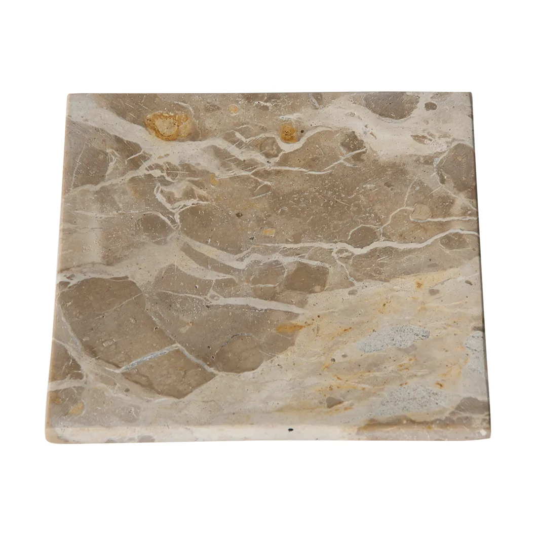 Vassoio decorativo bianco, Seashell, 12x12 cm MUUBS