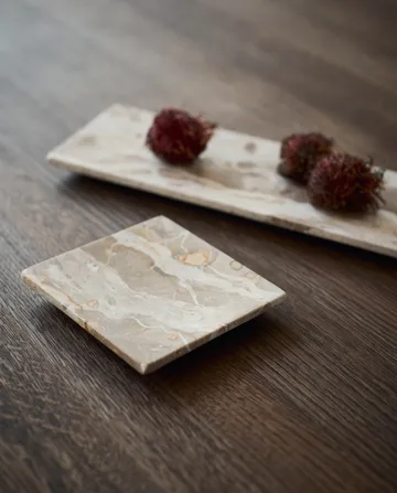 Vassoio decorativo bianco - Seashell, 12x12 cm - MUUBS