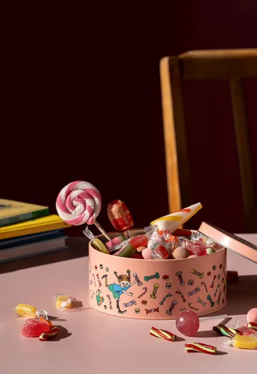 Barattolo contenitore Pippi con coperchio Ø15 cm - Candy - Muurla