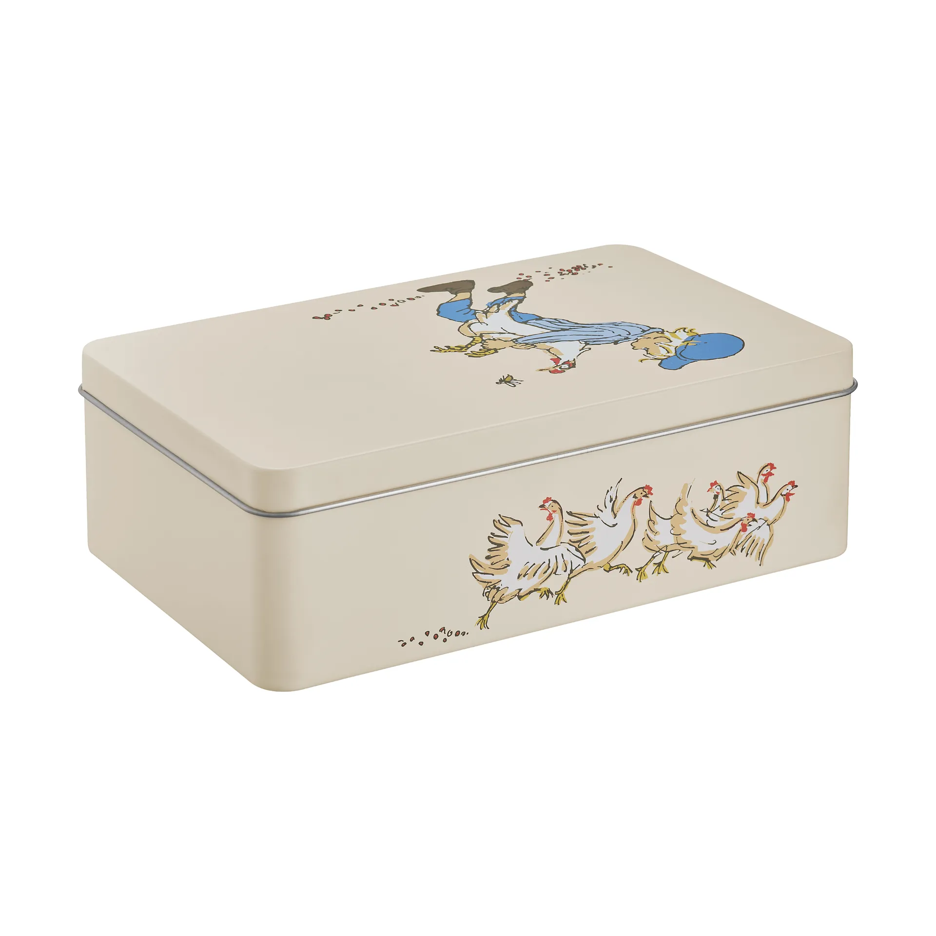 Barattolo di latta Emil 18x12x6 cm, Coccode Muurla