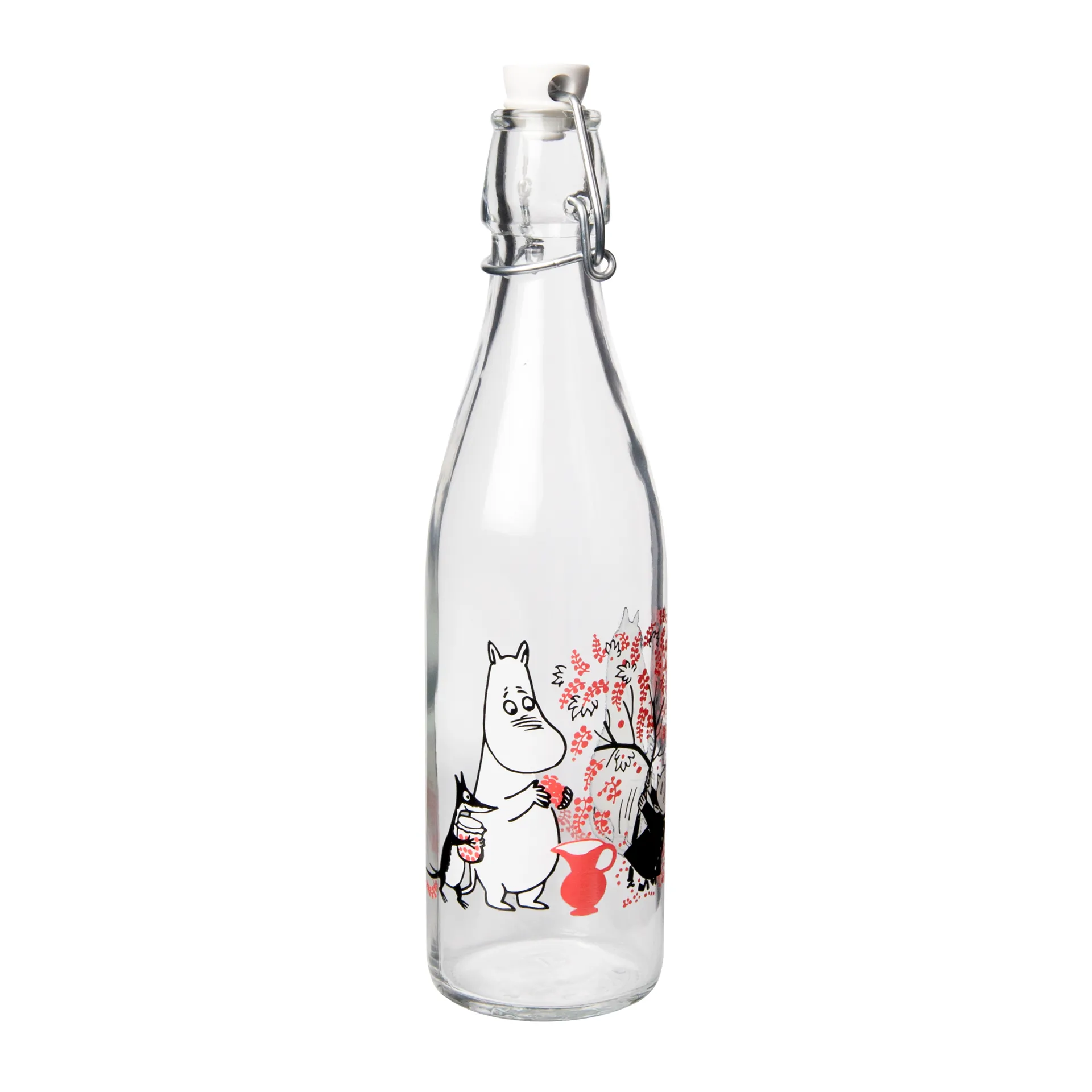 Bottiglia in vetro Moomin 0,5 L, Berries Muurla