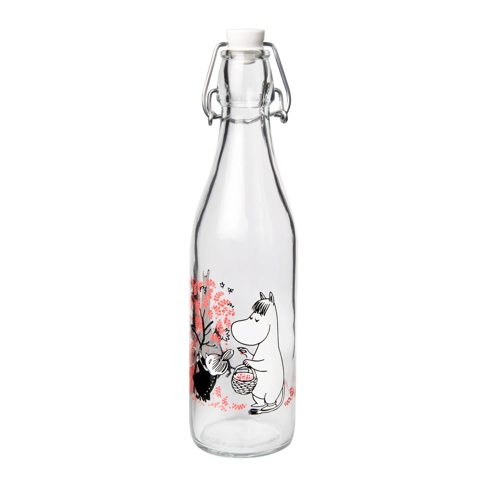 Bottiglia in vetro Moomin 0,5 L, Berries Muurla