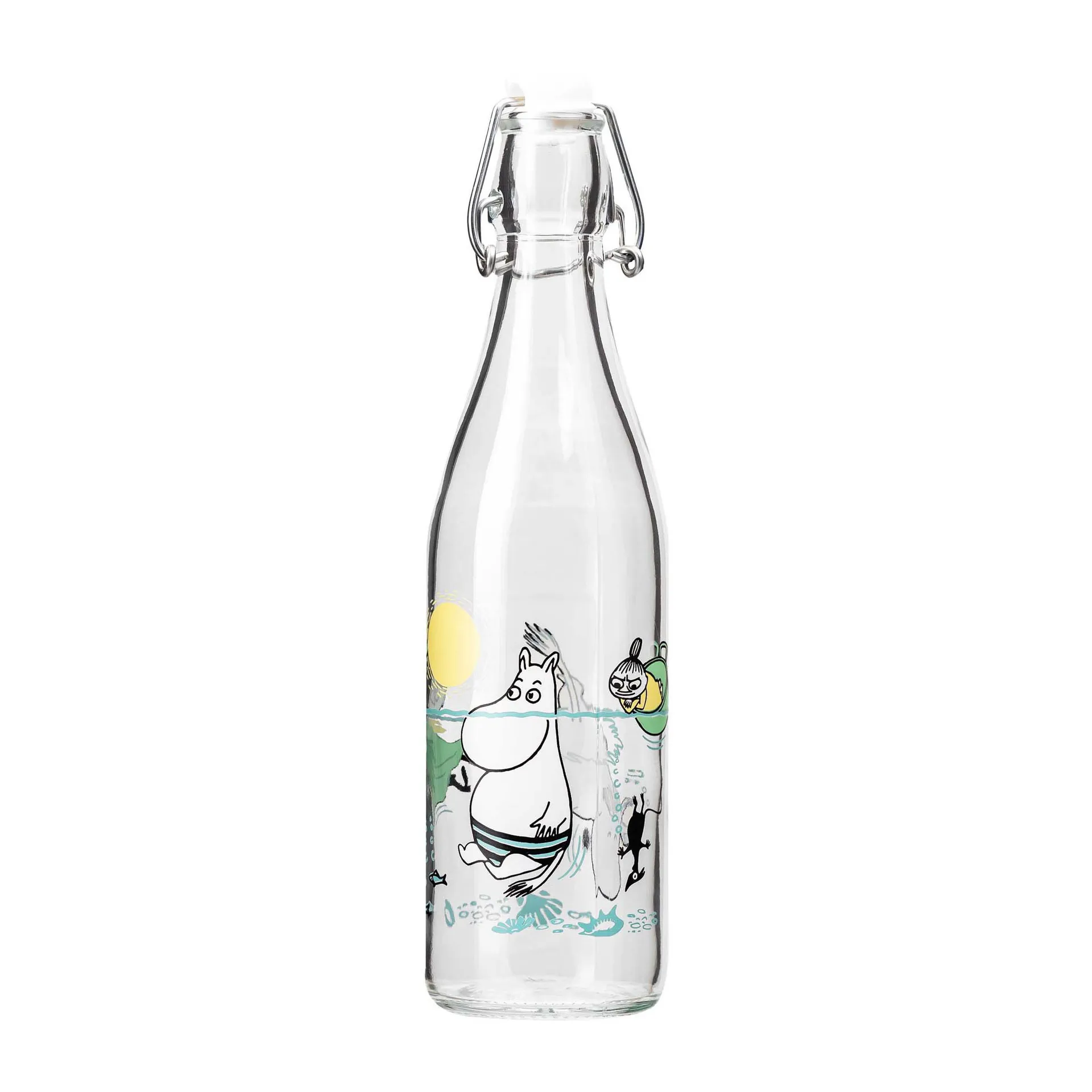 Bottiglia in vetro Moomin 0,5 L, Fun in the water Muurla