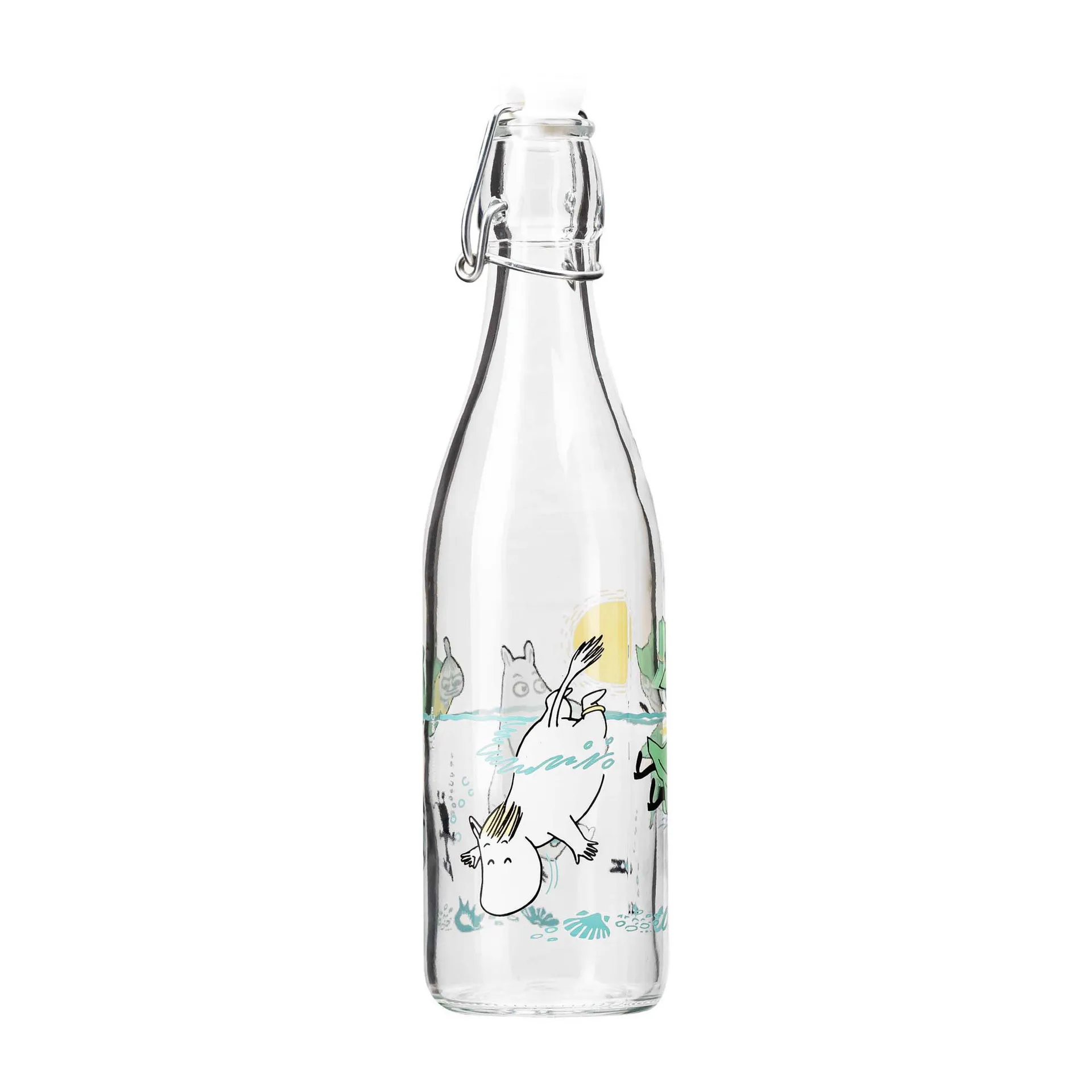 Bottiglia in vetro Moomin 0,5 L, Fun in the water Muurla