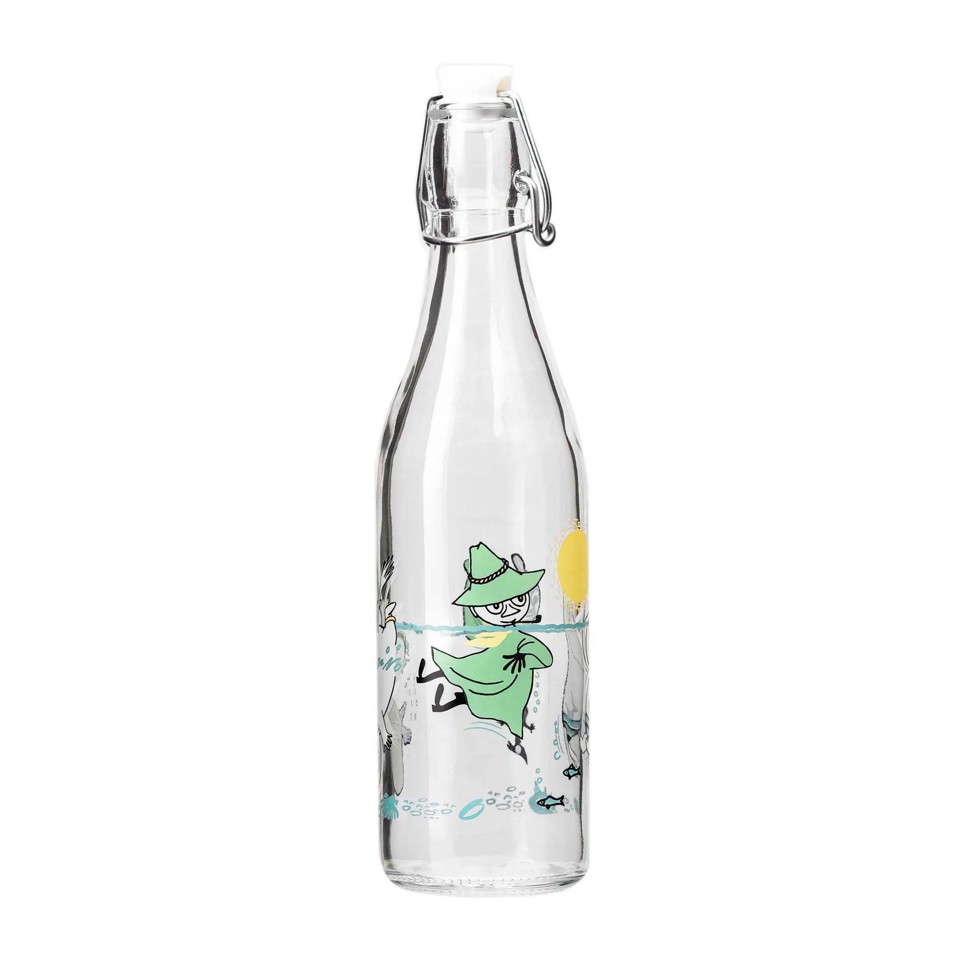 Bottiglia in vetro Moomin 0,5 L, Fun in the water Muurla