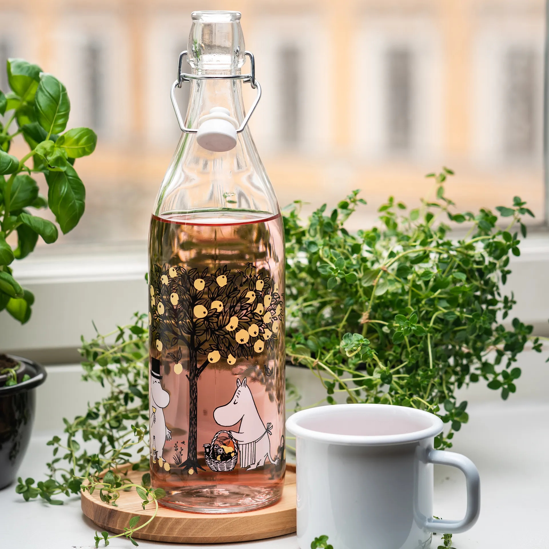 Bottiglia in vetro Moomin 1 L, Apples Muurla