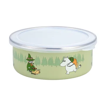 Campers barattolo smaltato Mumin con coperchio - 0,8 L - Muurla