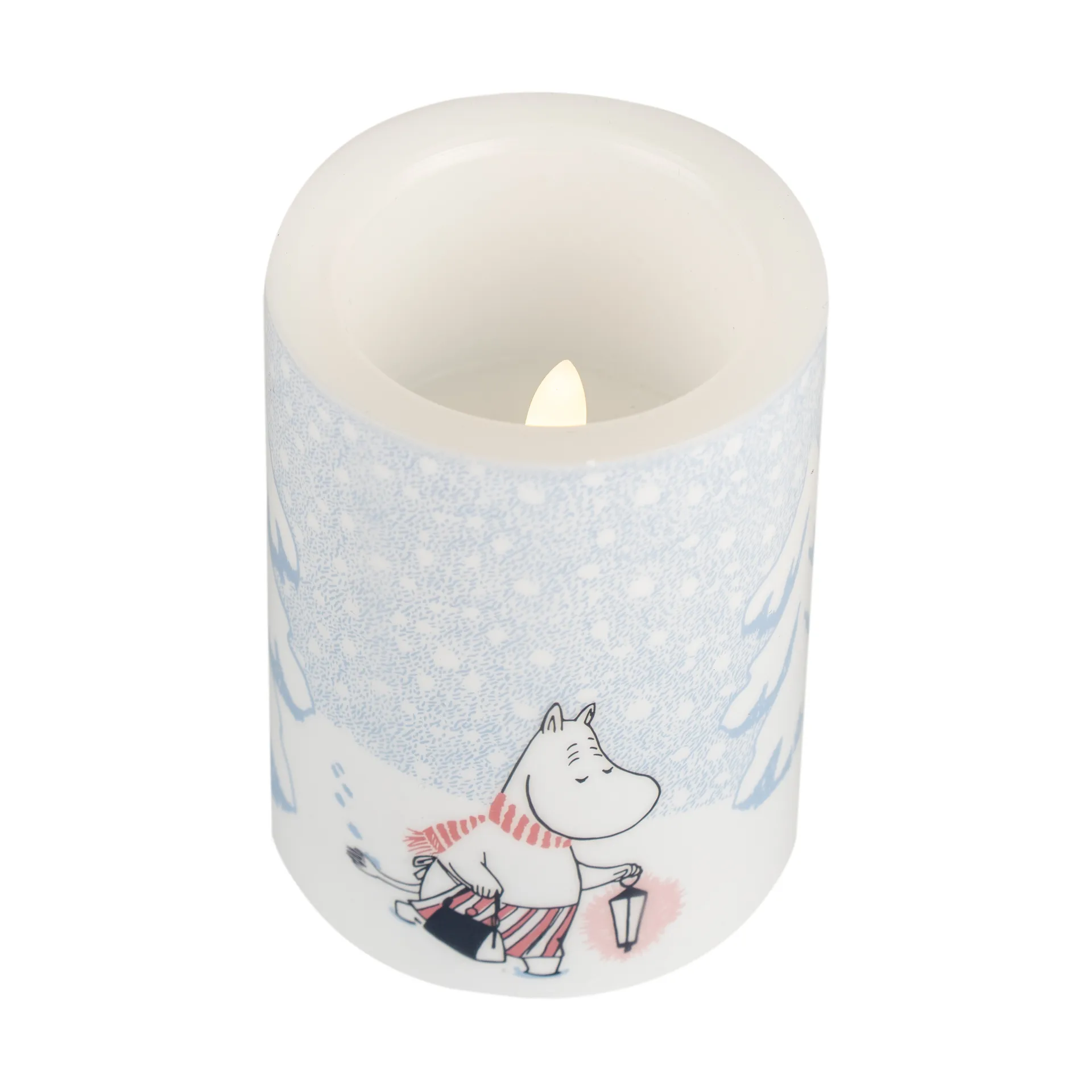 Candelotto Moomin LED 10 cm, Let it snow Muurla
