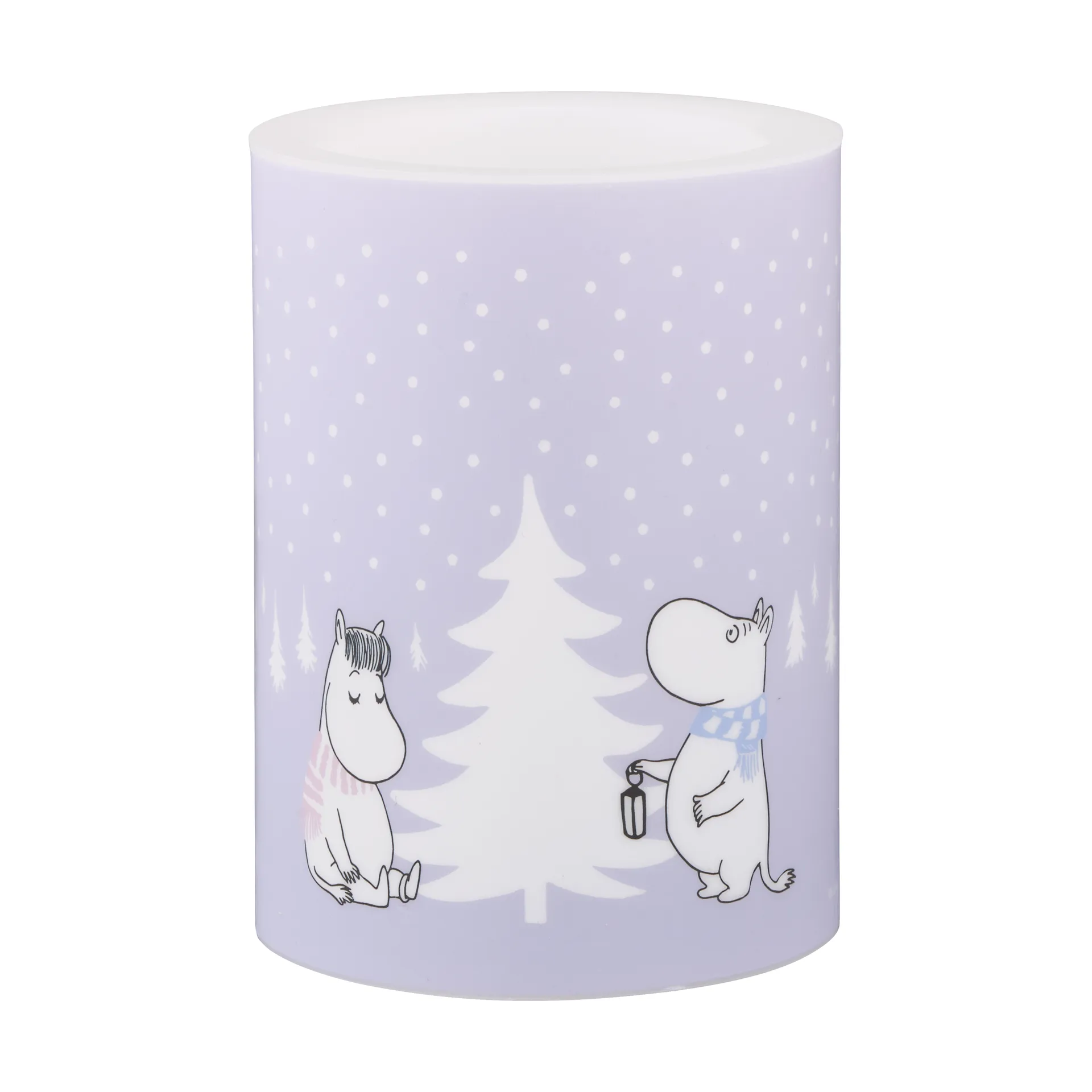 Candelotto Moomin LED 10 cm, Snowfall Muurla