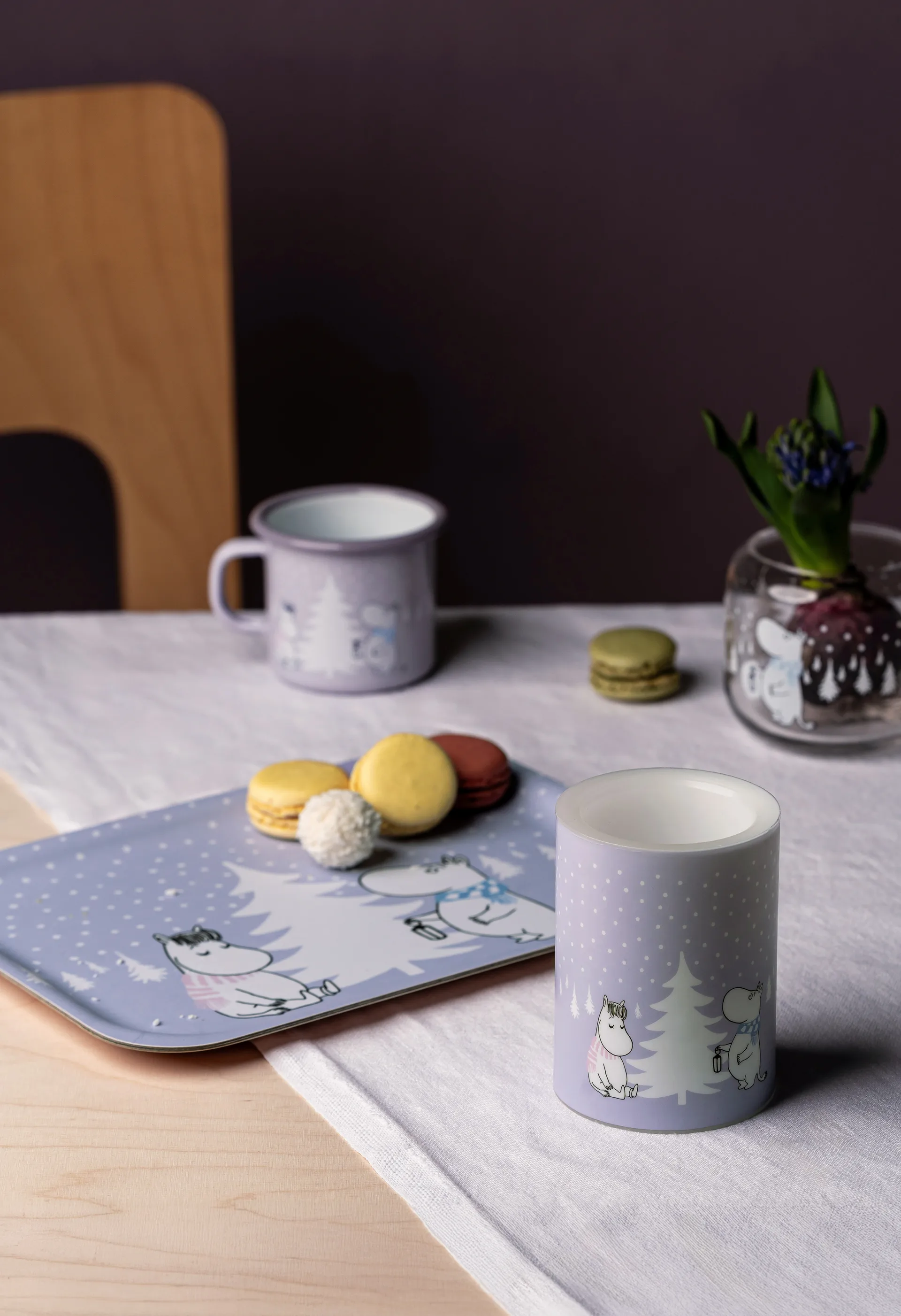 Candelotto Moomin LED 10 cm, Snowfall Muurla
