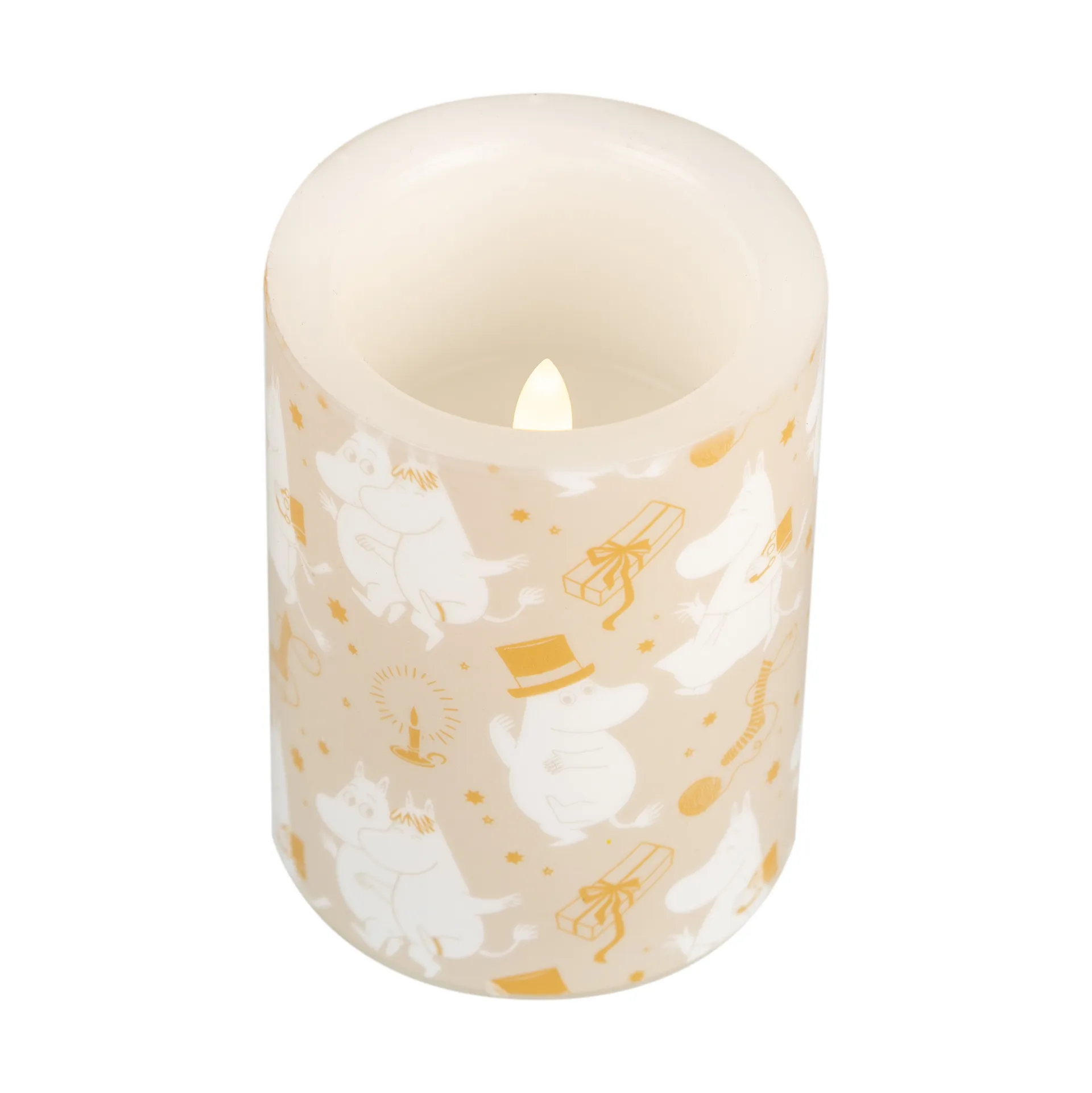 Candelotto Moomin LED 10 cm, Sparkling stars Muurla