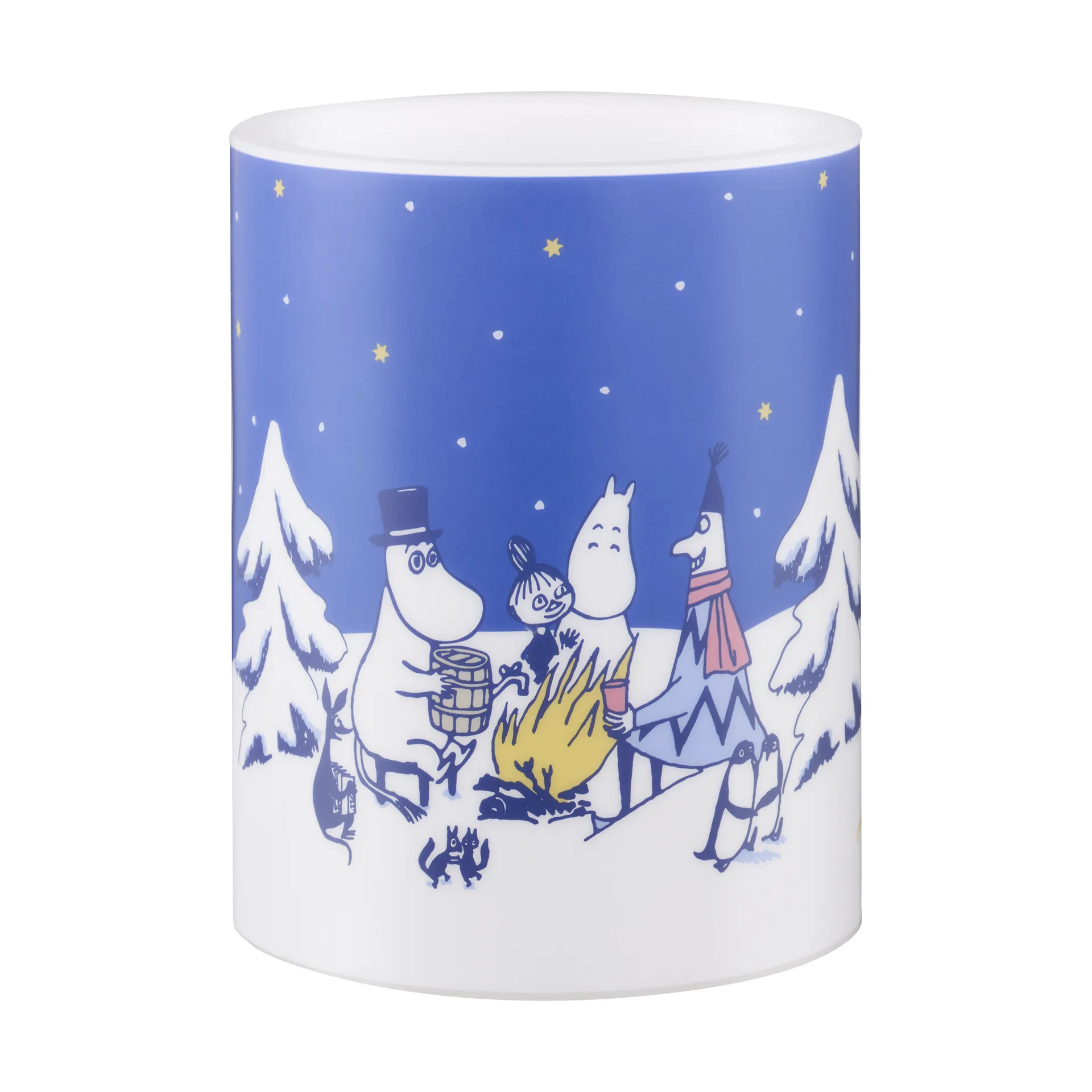 Candelotto Moomin LED 12,5 cm, Notte stellata Muurla
