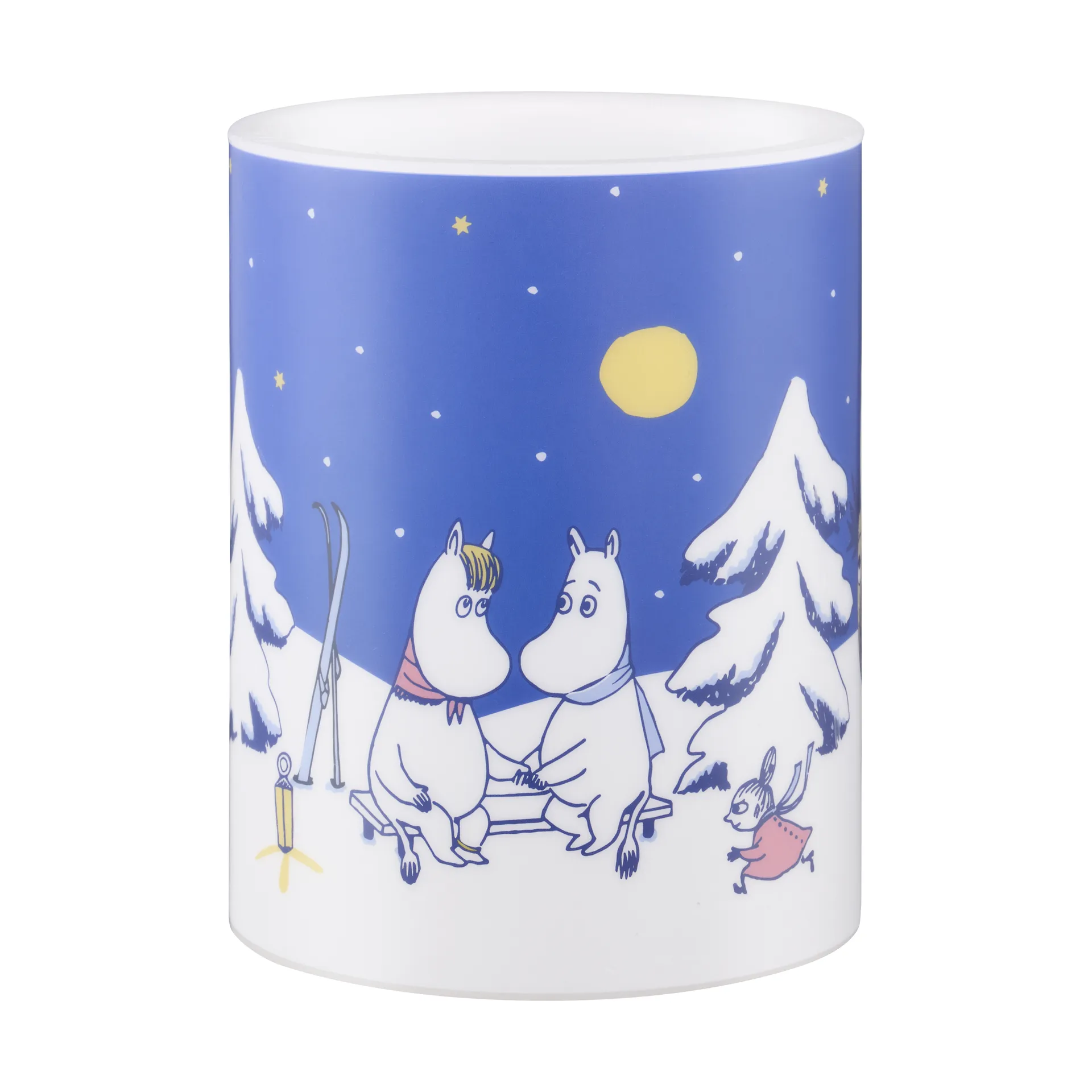 Candelotto Moomin LED 12,5 cm, Notte stellata Muurla