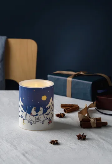 Candelotto Moomin LED 12,5 cm - Notte stellata - Muurla