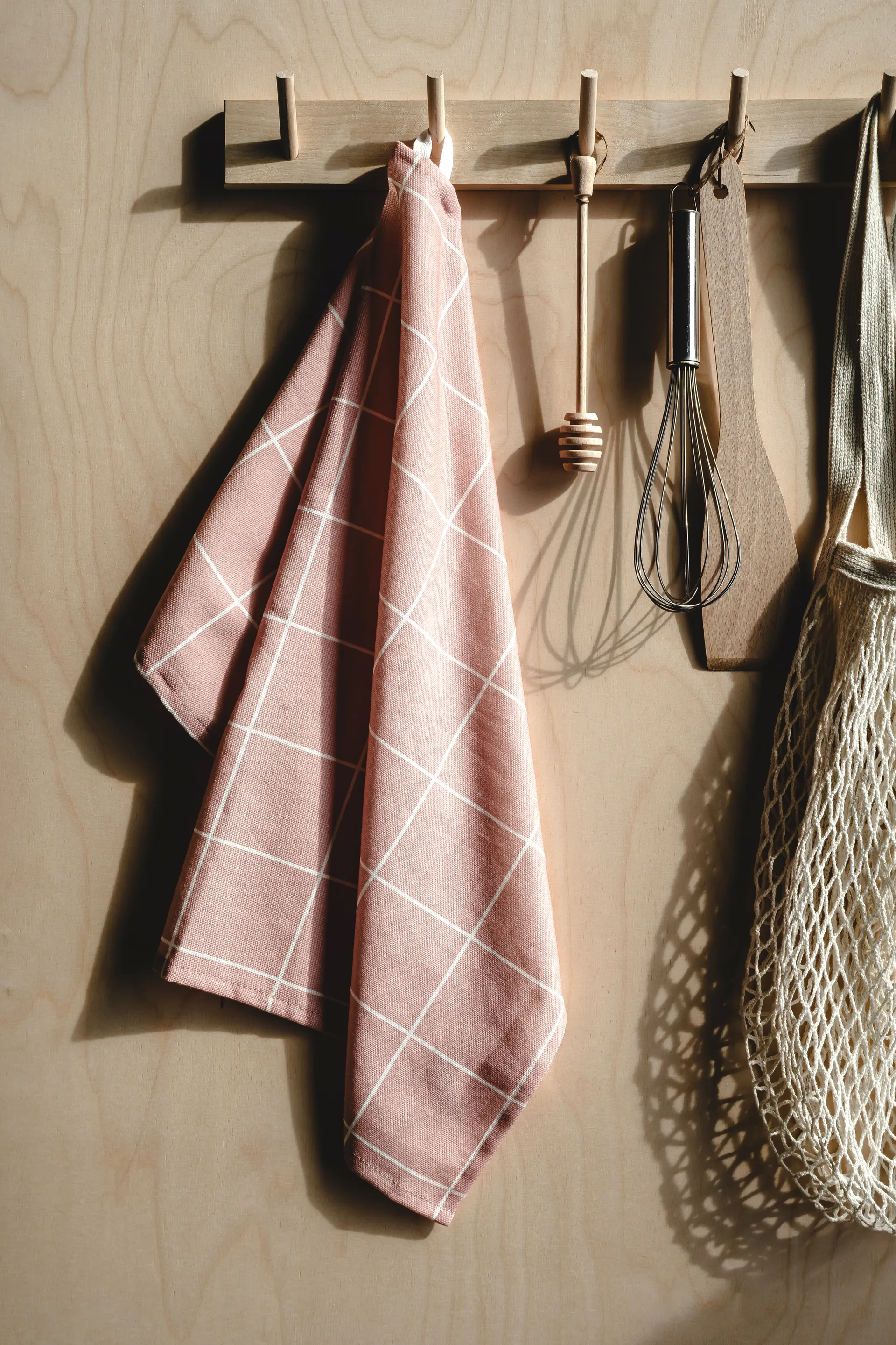 Canovaccio da cucina Checks & Stripes 50x70 cm, Rosa Muurla