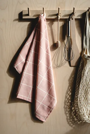 Canovaccio da cucina Checks & Stripes 50x70 cm - Rosa - Muurla