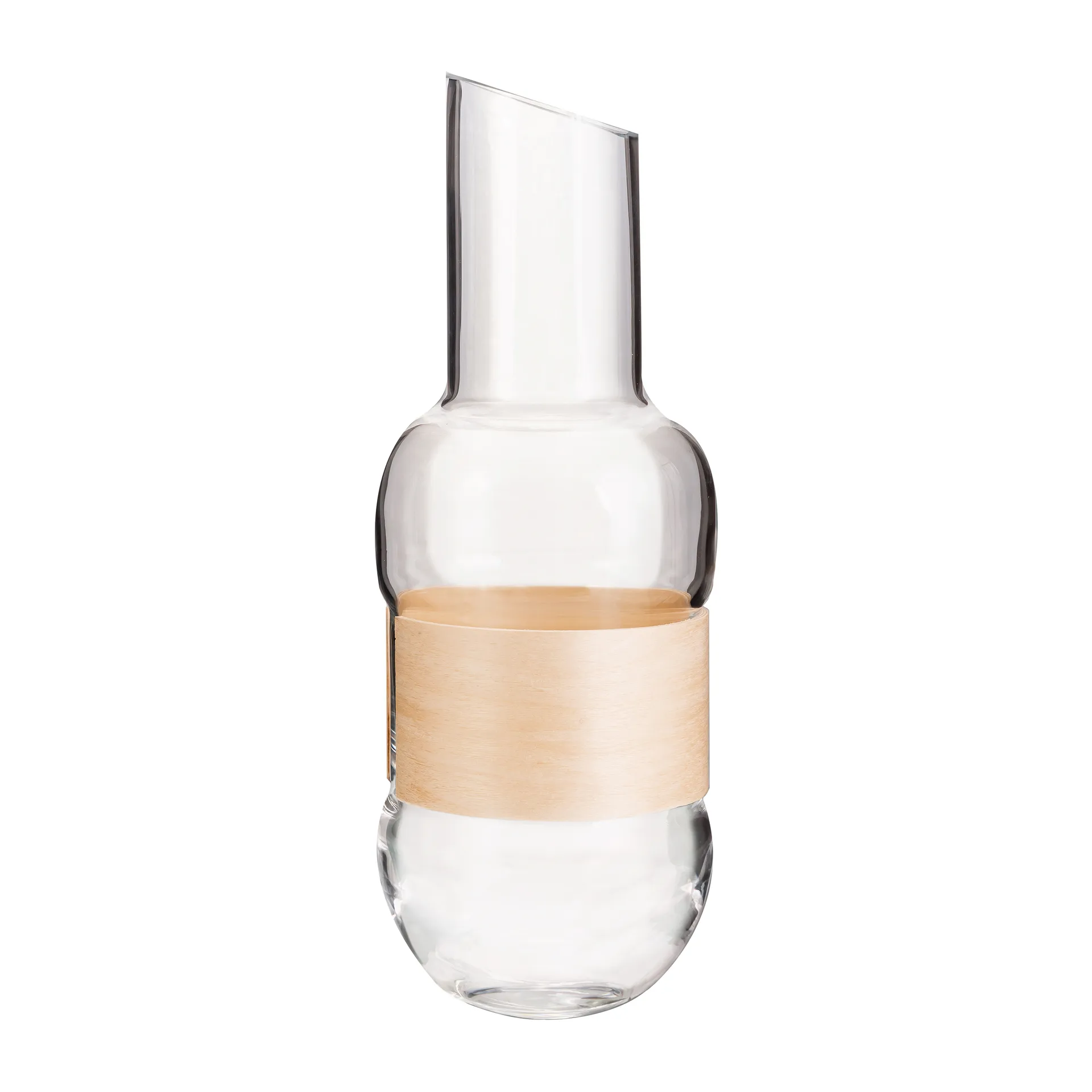 Caraffa Veneer 1 L, Trasparente-betulla Muurla