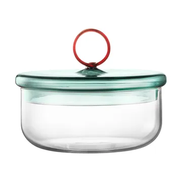 Ciotola bassa Loop con coperchio Ø15 cm - Klar-teal-amber - Muurla