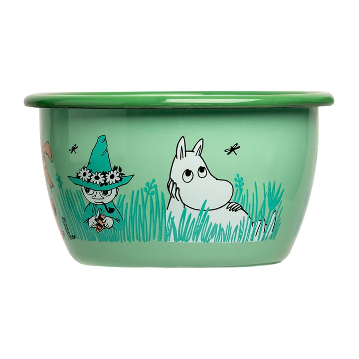 Ciotola Moomin Boys smaltata 30 cl - Verde - Muurla