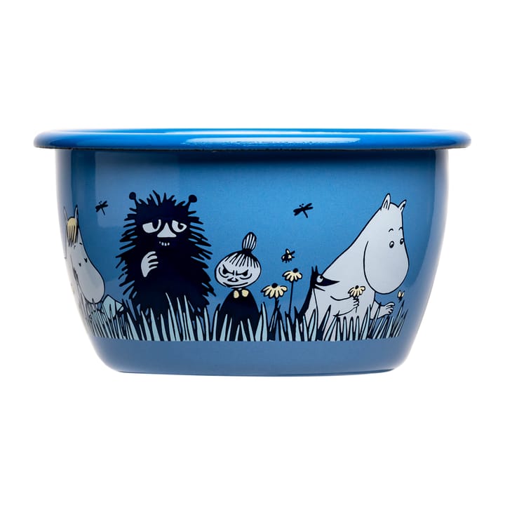 Ciotola smaltata Moomin Amici, 30 cl - Blu - Muurla