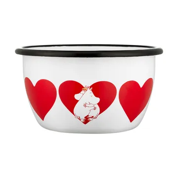 Ciotola smaltata Moomin da 60 cl - Cuore - Muurla