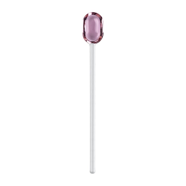 Cucchiaino da caffelatte Muuria in vetro 15,5 cm - Rosa, trasparente - Muurla