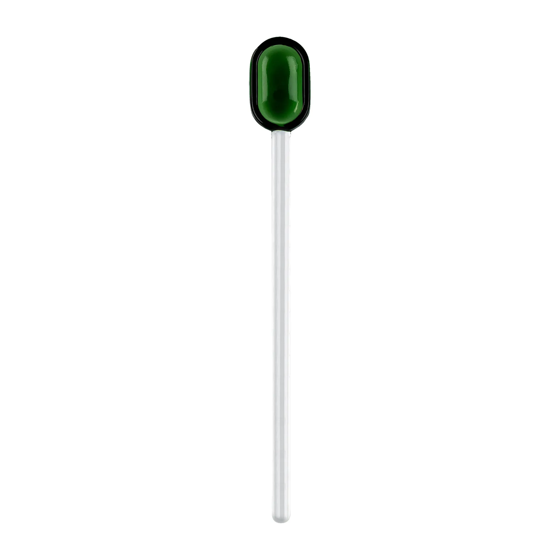 Cucchiaino da caffelatte Muuria in vetro 15,5 cm, Verde, trasparente Muurla