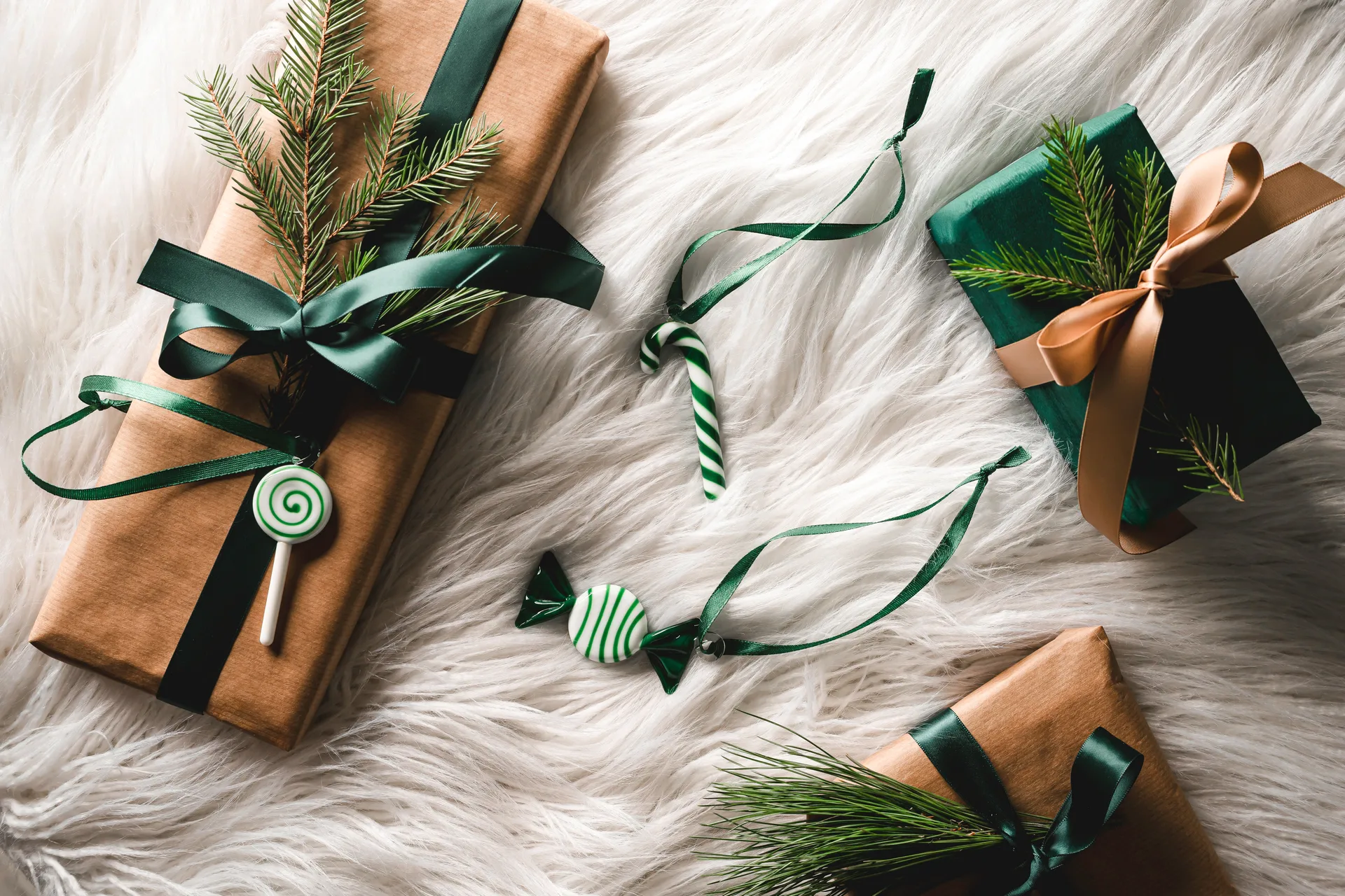 Decorazioni natalizie Sweets 3 pezzi, Verde Muurla