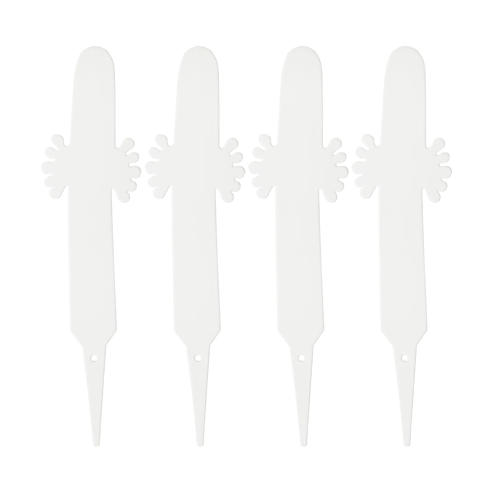 Etichetta per piante Hattifattener confezione da 4, Bianco Muurla