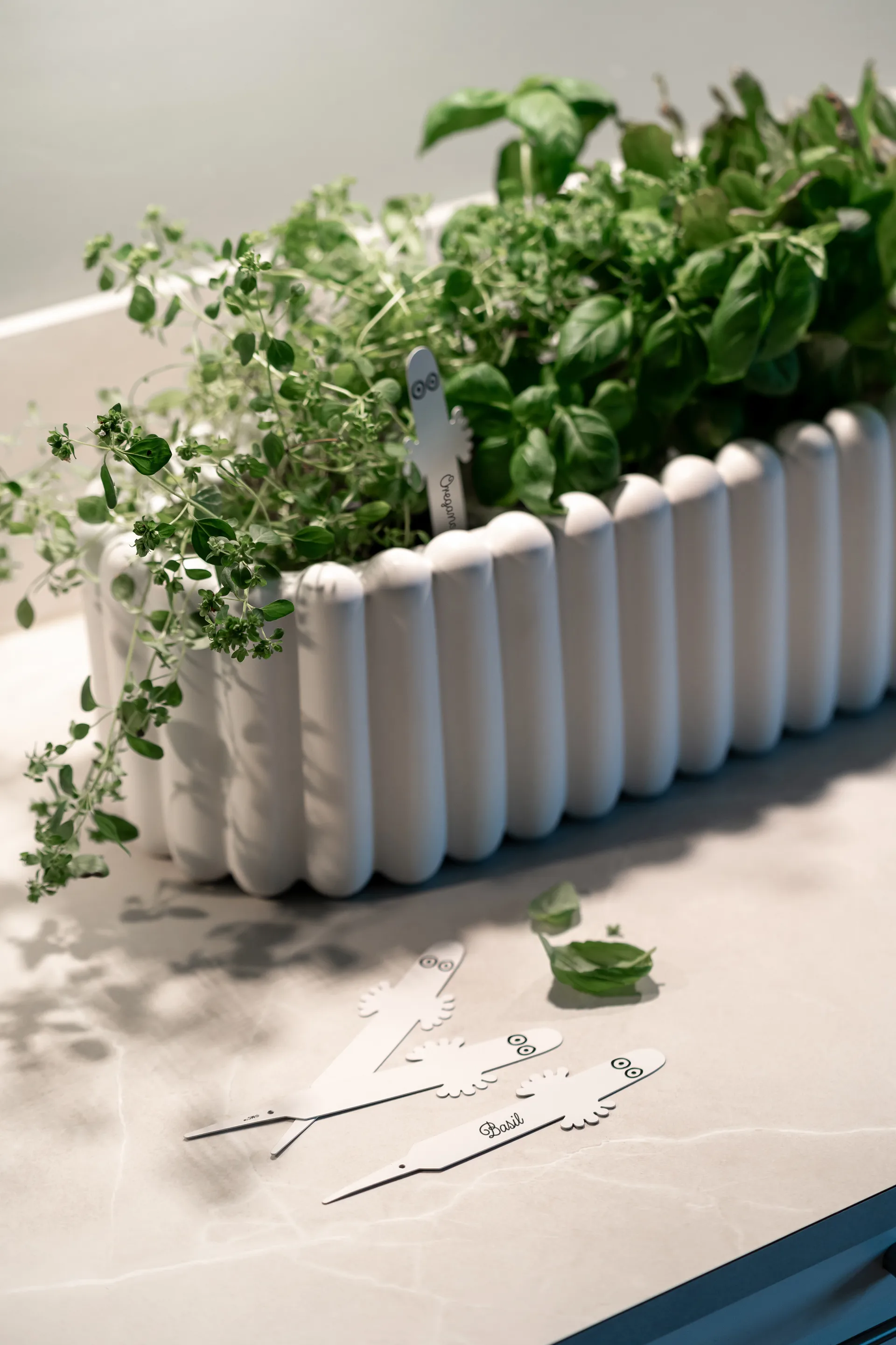 Etichetta per piante Hattifattener confezione da 4, Bianco Muurla