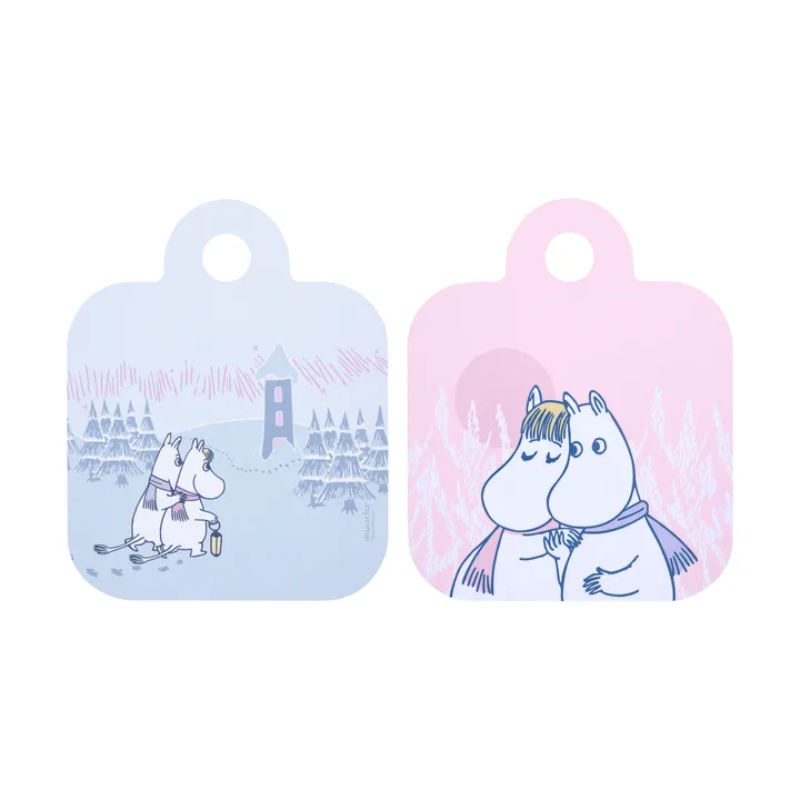 Frosty Day Mumin Chop & Serve vassoio - 20x25 cm - Muurla