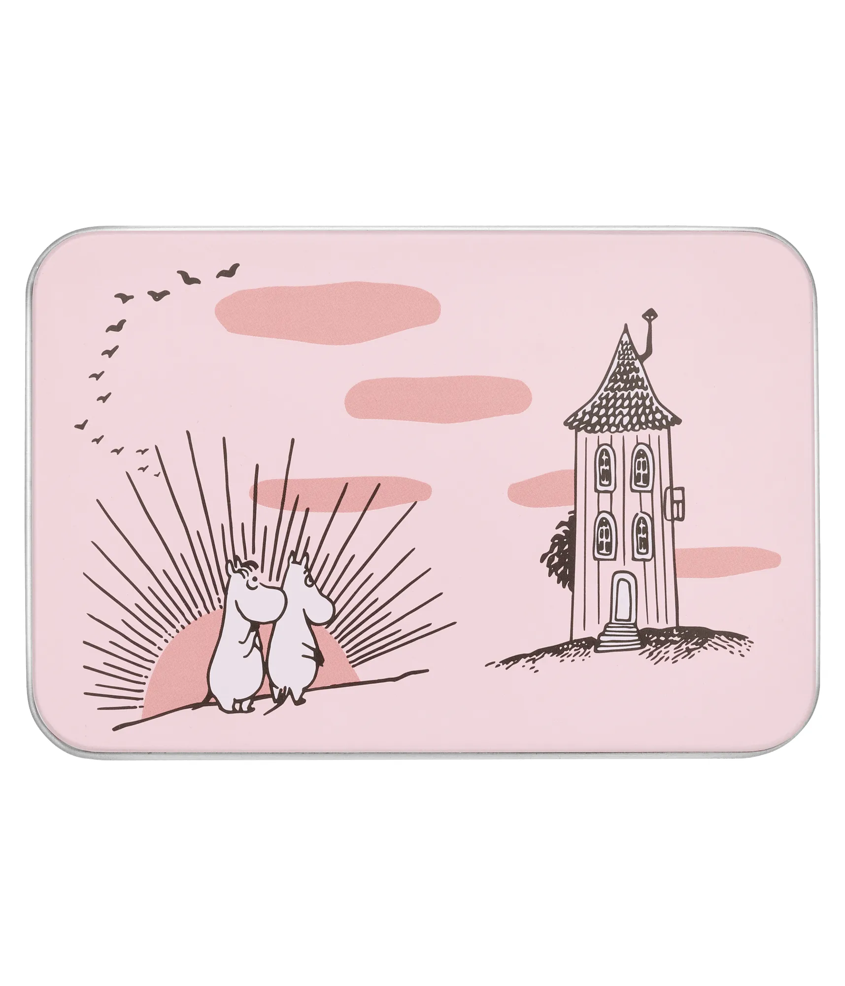 Mumin Friendship barattolo in latta, Friendship, 12x8x9 cm Muurla