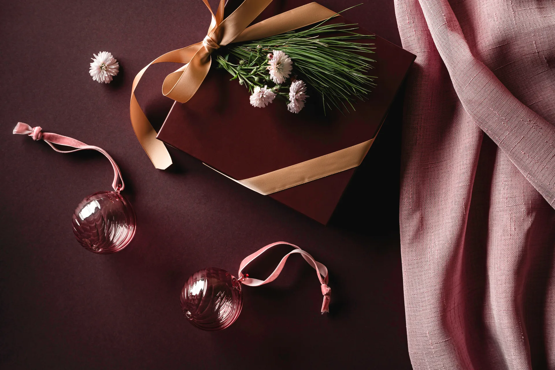 Palla di Natale Muurla Ø6 cm, Rosa Muurla