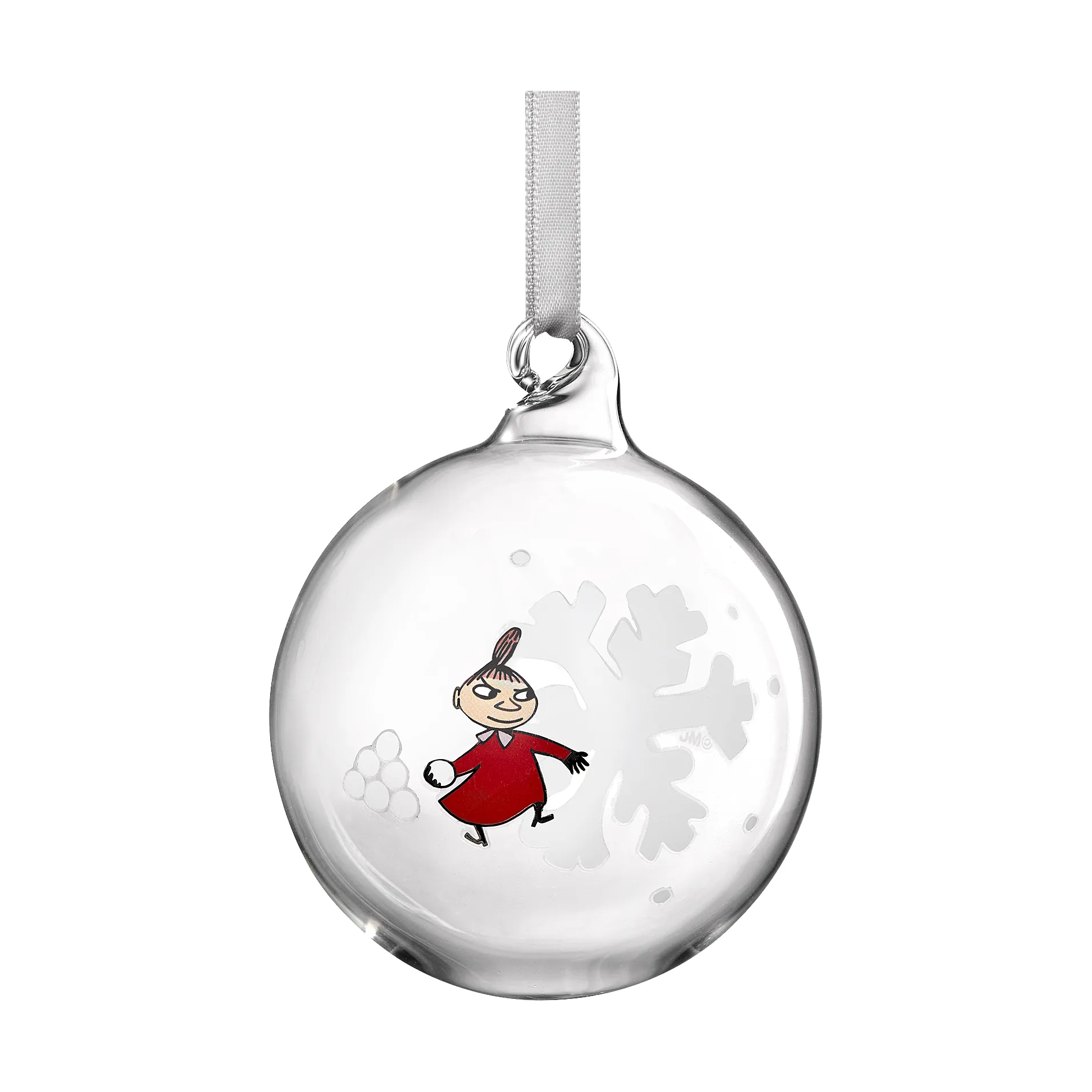 Pallina albero di natale Moomin Ø7 cm, Fiocco di neve Muurla