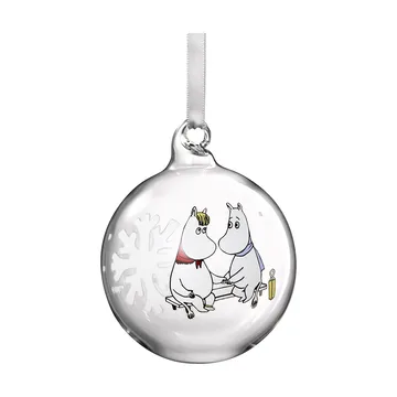 Pallina albero di natale Moomin Ø7 cm - Fiocco di neve - Muurla