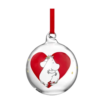 Pallina albero di natale Moomin Ø7 cm - Heart - Muurla