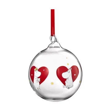 Pallina albero di natale Moomin Ø9 cm - Heart - Muurla